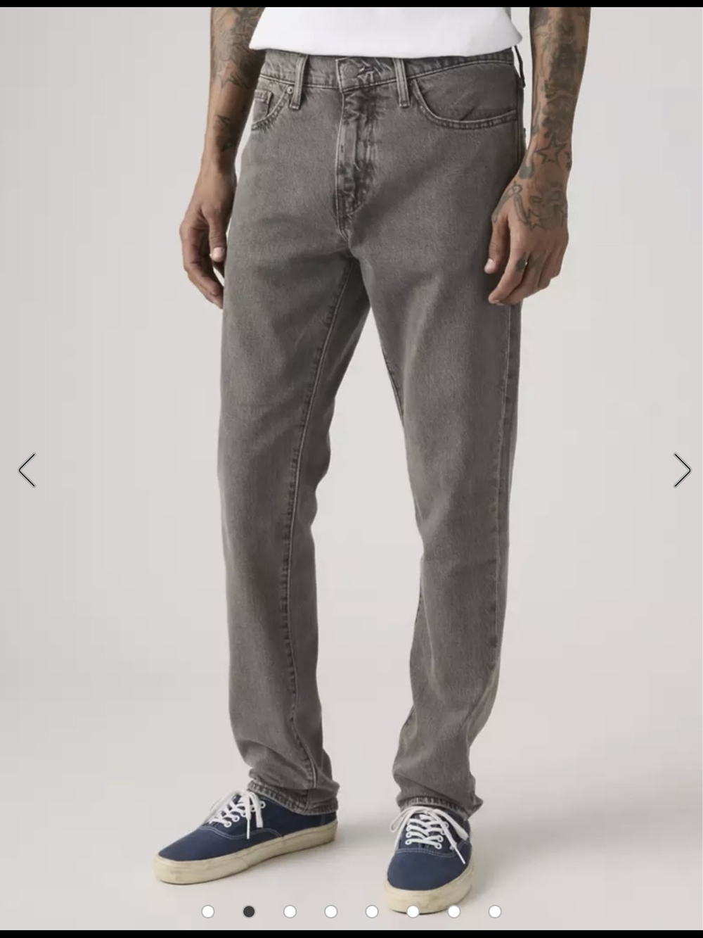 511™ Slim Authentic Soft Men's Jeans in Power Line Grey 38x30
